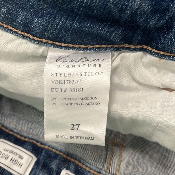 Kancan high rise relaxed fit distressed jeans. Size 27. - Picture 7 of 7